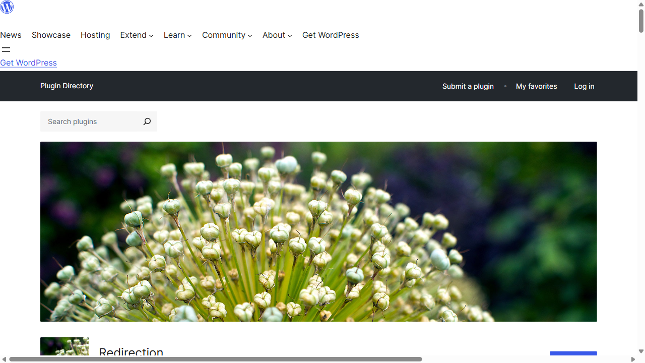 WordPress 插件目录：Redirection 插件页面（301/302 重定向）